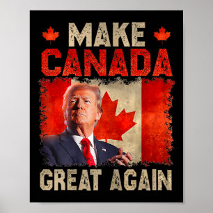 Poster Torne o Canadá Grande Novamente Engraçado Presiden