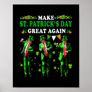 Poster Torne o Dia de São Patrício Grande Novamente Diver
