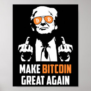 Poster Torne o Excelente Bitmoney Novamente Engraçado Mag