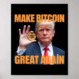 Poster Torne O Excelente Bitmoney Novamente Engraçado Tru