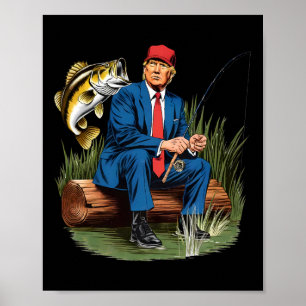 Poster Torne O Excelente De Pesca Engraçado Pela Pesca De