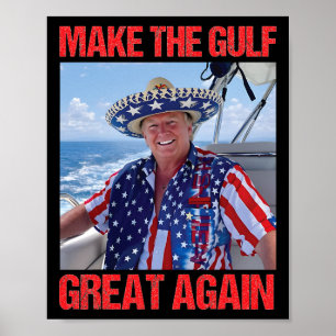 Poster Torne o Golfo Grande Novamente Golfo México Améric