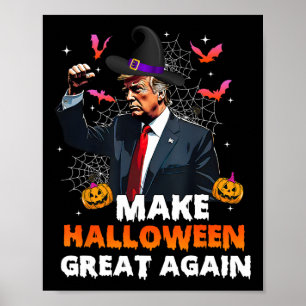 Poster Torne o Halloween Grande Novamente Engraçado Trump