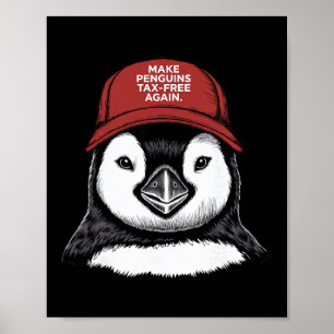 Poster Torne o Pinguim Isento de Impostos Novamente - Res