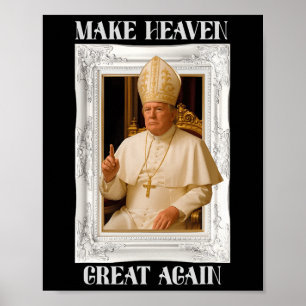 Poster Torne o Vaticano Grande Novamente Funny Papa Trump