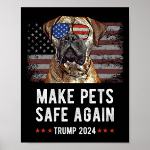 Poster Torne os Animais de Estimação Seguros Novamente Cã