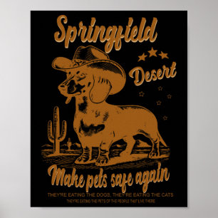 Poster Torne os Animais de Estimação Seguros Novamente Co