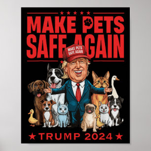 Poster Torne os Animais de Estimação Seguros Novamente Tr