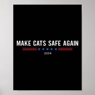 Poster Torne os Gatos Seguros Novamente Divertido Debate 