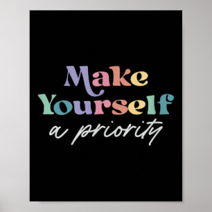 Poster Torne-Se Uma Consciência Mental Prioritária Da Saú
