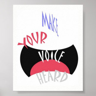 Poster Torne Sua Voz Ouvida Mini