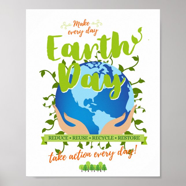 Poster Torne Todo Dia Dia da Terra (Frente)