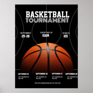 Poster Torneio de Basquete Universitário, Esporte Basquet