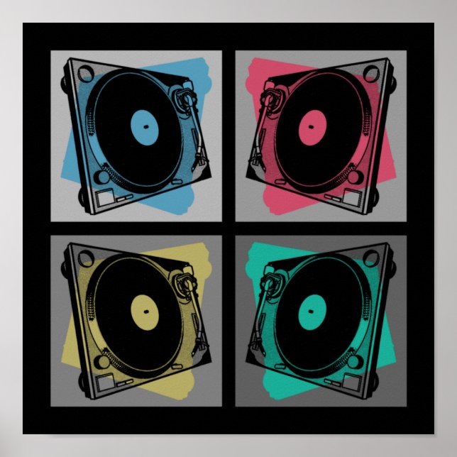 Poster Torneiras de Arte Pop Retro (Frente)