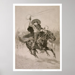Pôster Toro, Toro por Frederic Remington