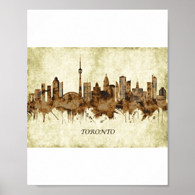 Poster Toronto Canada Cityscape (Frente)