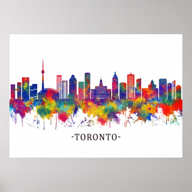 Poster Toronto Canada Skyline (Frente)