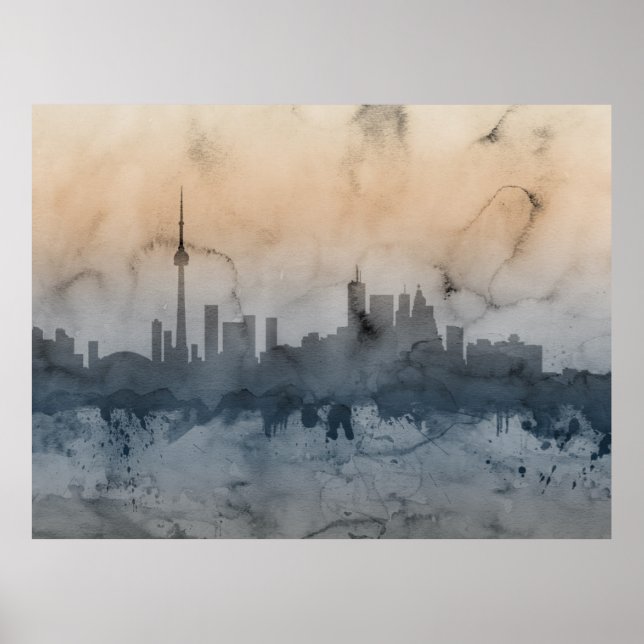 Poster Toronto Canada Skyline (Frente)