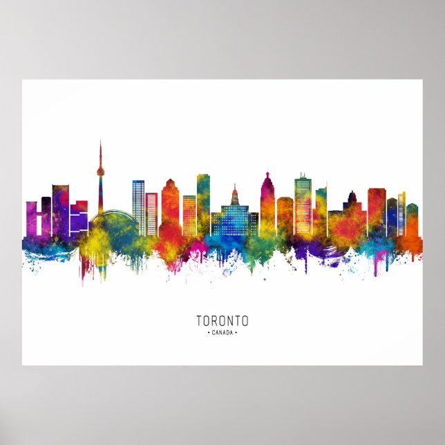 Poster Toronto Canada Skyline (Frente)