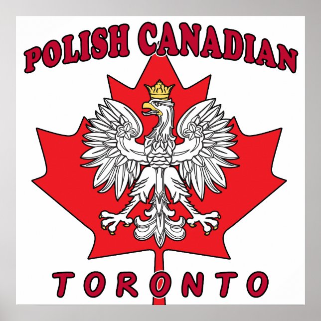 Pôster Toronto Polonês Folha Canadense (Frente)