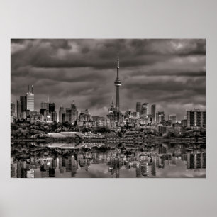 Poster Toronto Skyline De Sheldon Lookout Reflexão 1