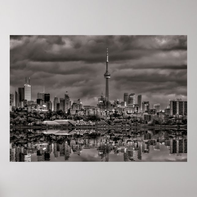 Poster Toronto Skyline De Sheldon Lookout Reflexão 1 (Frente)