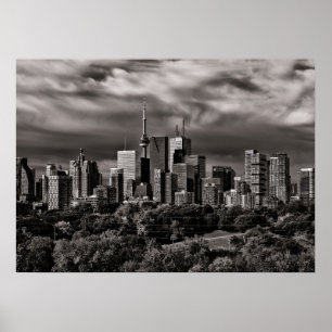 Poster Toronto Skyline Do Parque De Riverdale N.O 4