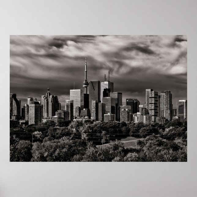 Poster Toronto Skyline Do Parque De Riverdale N.O 4 (Frente)