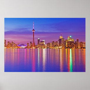 Poster Toronto Skyline em Dusk