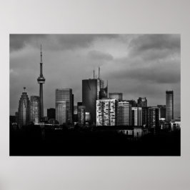 Poster Toronto Skyline From The Pape Ave Bridge No 3