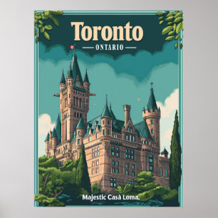 Poster Toronto: Vintage Casa Loma