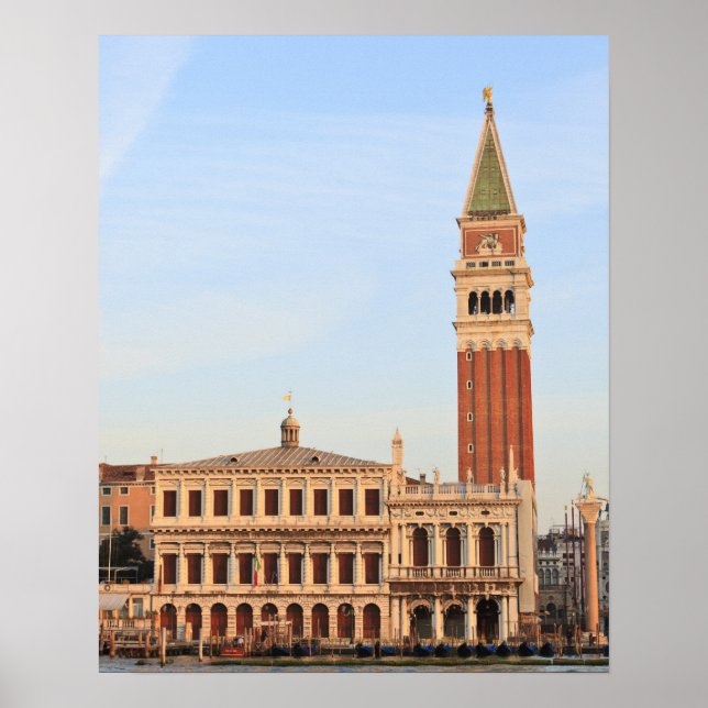 Pôster Torre Bell, Piazza San Marco, Veneza (Frente)