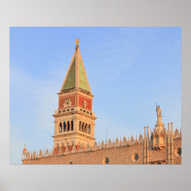 Pôster Torre Bell, Piazza San Marco, Veneza (Frente)