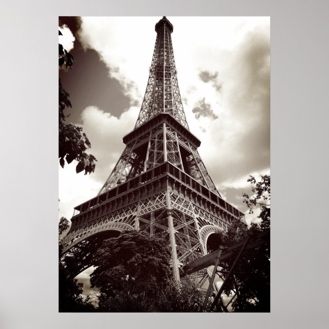 Poster Torre Brown Eiffel em Paris (Frente)