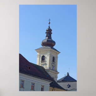 Pôster Torre Católica Sibiu Romênia