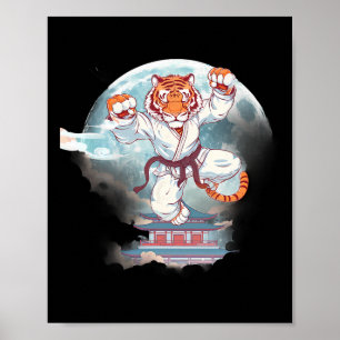 Poster Torre da Pagode do Tigre Kung Fu Lua Kick de Taekw