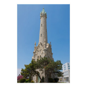 Pôster torre de água de referência em milwaukee