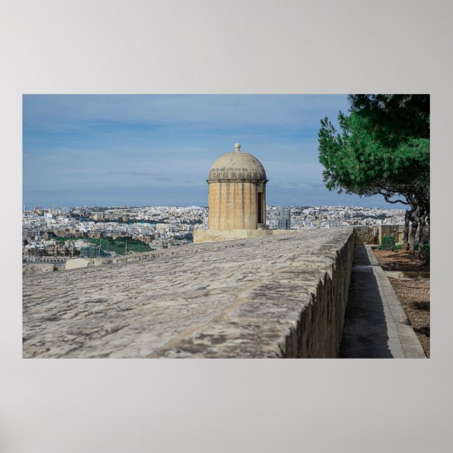 Poster Torre de arma nas antigas muralhas da cidade de La (Frente)