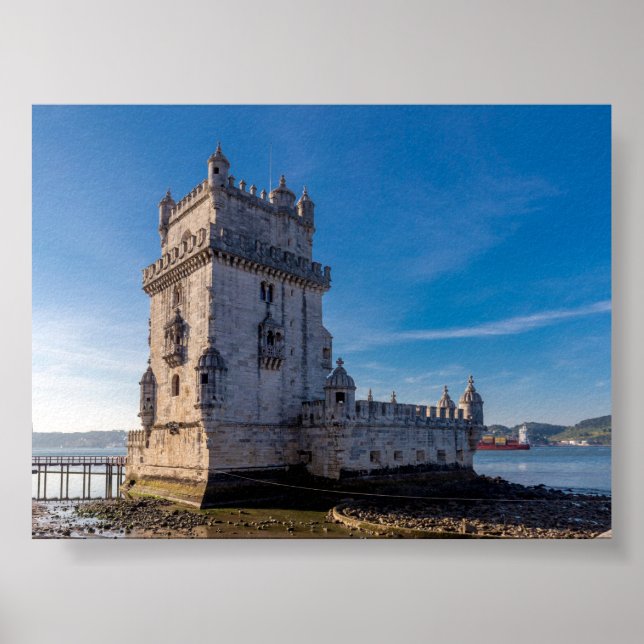 Poster Torre de Belém em Lisboa (Frente)