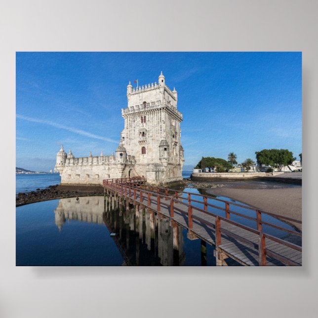 Poster Torre de Belém em Lisboa (Frente)
