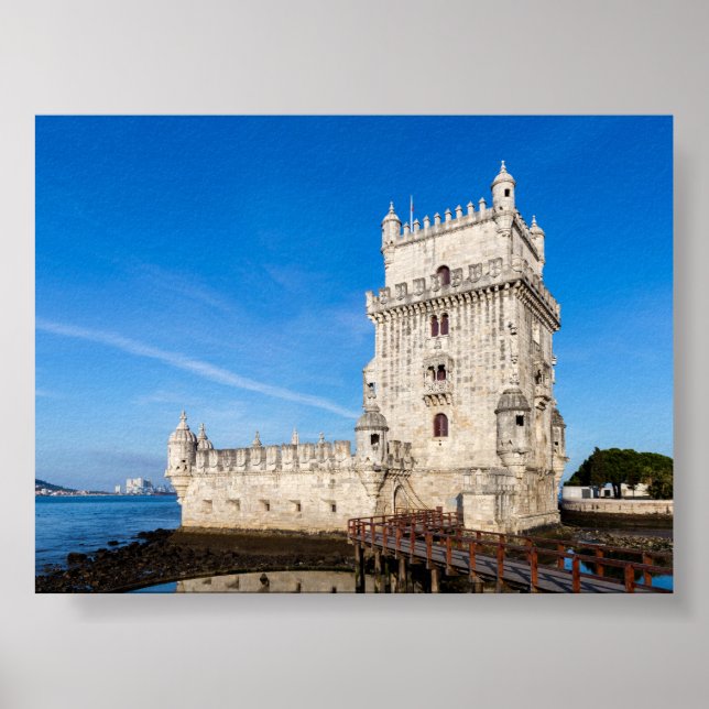 Poster Torre de Belém em Lisboa (Frente)