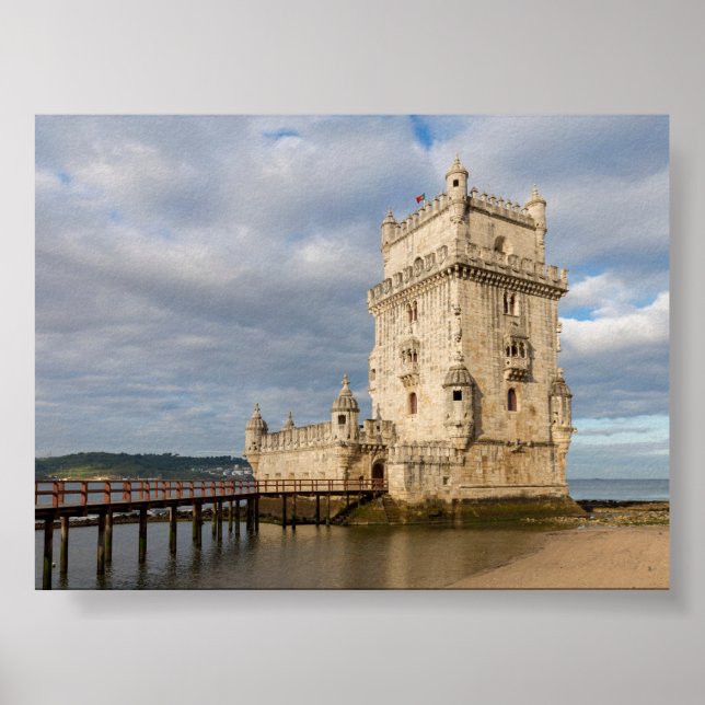 Poster Torre de Belém em Lisboa (Frente)