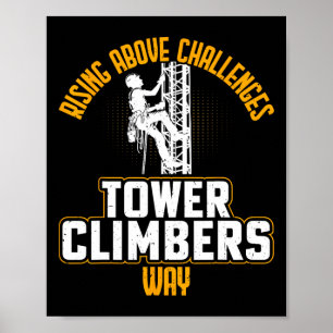 Poster Torre de Escalada Inteligente e Bonita - Escalador