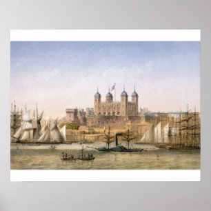 Pôster Torre de Londres, c.1862 (litho da cor)