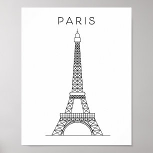 POSTER TORRE DE PARIS EIFFEL