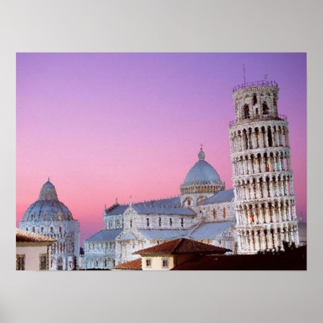 Poster Torre de Pisa (Frente)