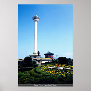 Poster Torre de Pusan, Pusan, Coreia do Sul