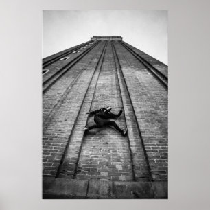 Poster Torre de San Marco da escalada do atleta de