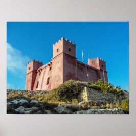 Poster Torre de Santa Ágata de Malta, também conhecida co