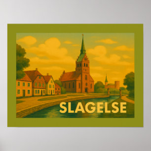 Poster Torre de Slagelse Dinamarca